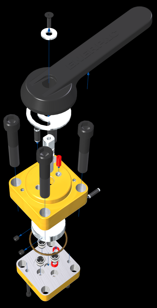 ENERPAC 10000 PSI阀门三维建模图纸 igs格式
